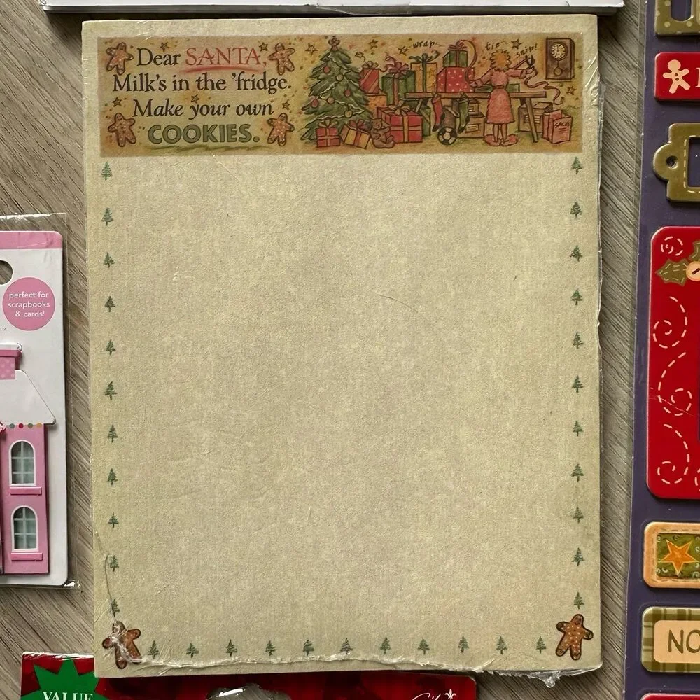 Christmas Holiday Stickers & Notes Lot - 8 New Sealed Packages & Several Loose